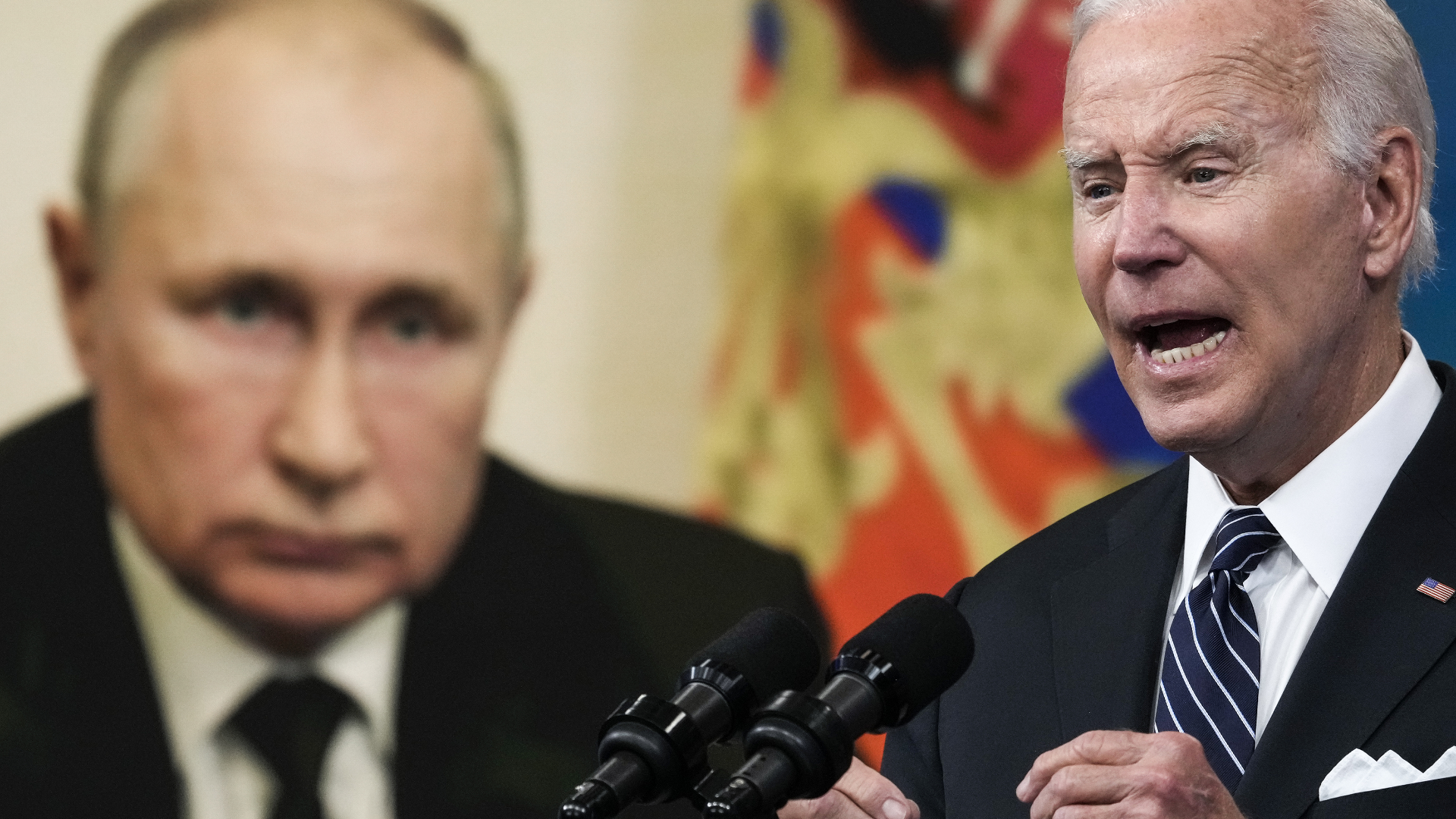 Russlands Präsident Wladimir Putin (l.) stößt bei US-Präsident Joe Biden auf unerwarteten Widerstand.